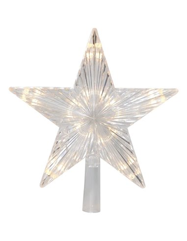 Estrela de Natal LED para decorar o topo da Árvore de Natal TOPSY com temporizador 220x50x240mm