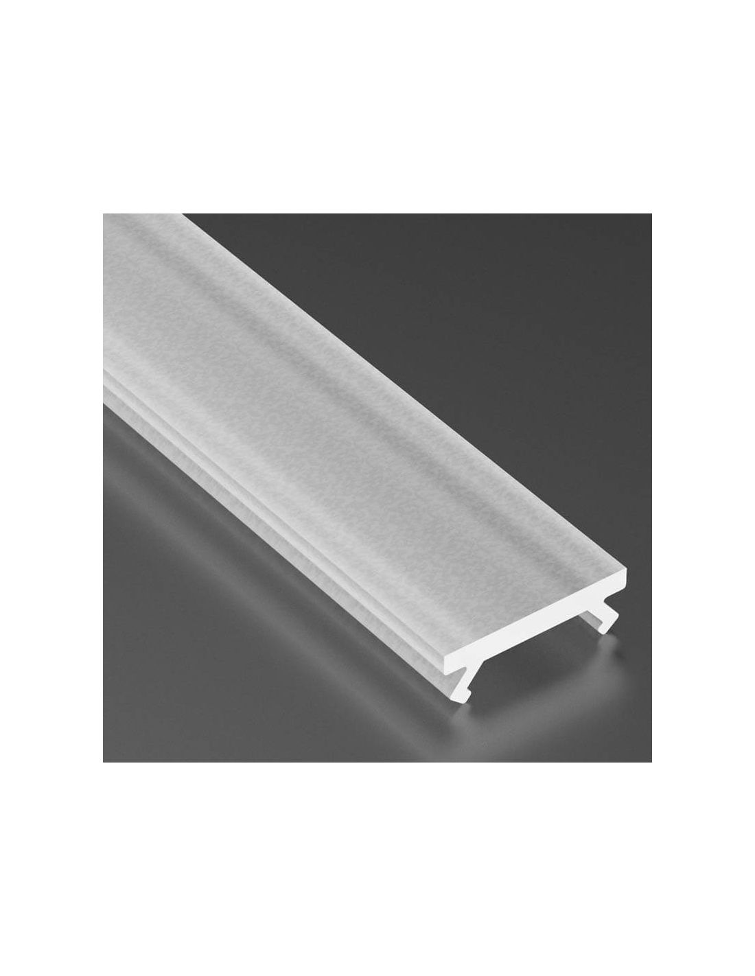 Diffuseur semi-transparent pour bande LED 2m profilé aluminium