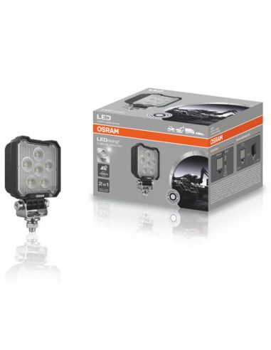 Phare LED Carré Puissant 2000Lm 20W 12V 24V ECE R10 et ECE R148 VX100-WD LEDWL107-WD Inverse | LéonLeds