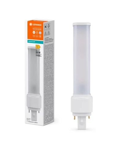 Ampoule LED de remplacement 7W G24D-2 18W EM D18 Classe de valeur Dulux D Direct sur secteur et ECC LedVance | LéonLeds