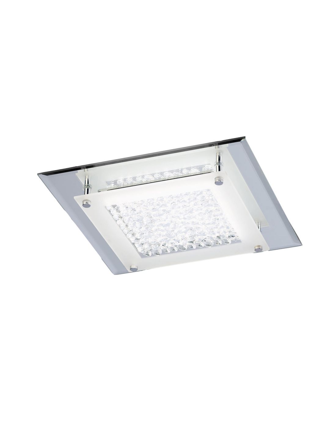 Plafonnier LED moderne - cristal luminaire plafonnier - carré 12W