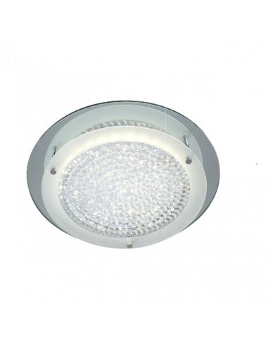 Plafón LED Crystal Mirror cromo 18W 4000K 36cm