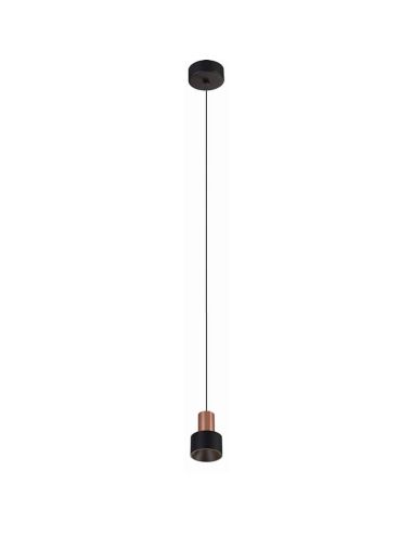 Suspension GRUISSAN 5W 3000K noir/doré