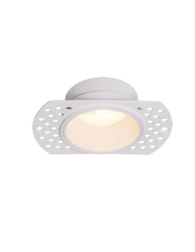 LANCES luminaire encastrable pour installation dans plâtre, GU10 10,5cm Ø blanc