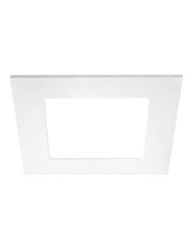 Quad 3 Downlight LED ArkosLight 23w Cinza quadrado Corte redondo embutido branco | leonleds