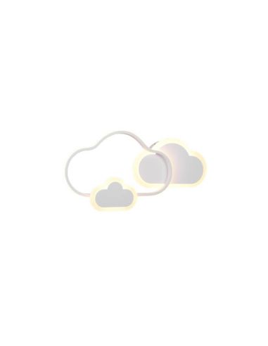 Plafonnier LED/applique murale Cloudy avec télécommande | LéonLeds