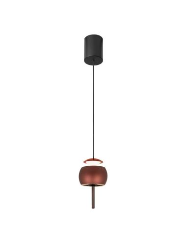 Lampe à Suspension 1 Lumière vers le haut ROLLER 12W 3000K café