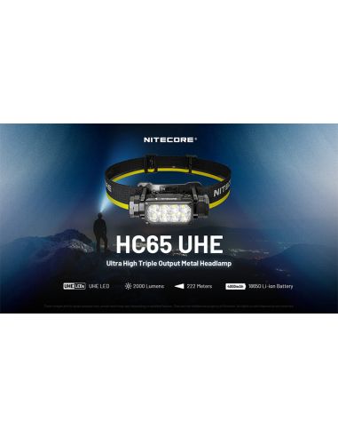 Linterna Frontal LED muy potente HC65 UHE