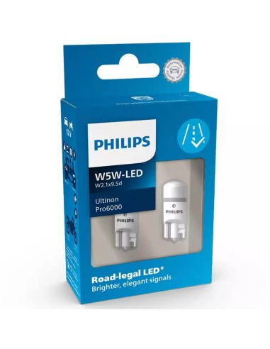 Lámpara Philips Ultinon Pro6000 H4-LED para faros Moto Homologada