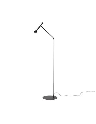 Lámpara de pie LED LYB acero color negro 5W 3000K IP20 | LeonLeds