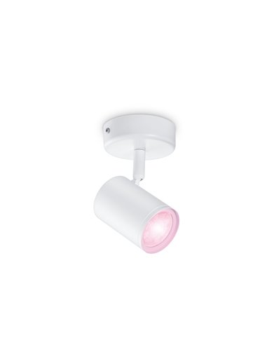 Foco ajustable Imageo blanco 22W 2200K - 6500K+ RGB Wifi, Control mediante aplicación o voz