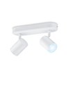 Spots orientables Imageo 2 Lumières Blanches 5W 2700K - 6500K Wifi, Contrôle via application ou voix