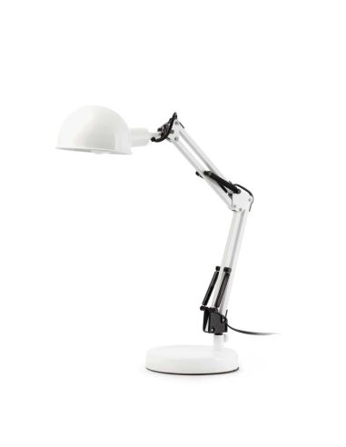 Lampe de table de bureau série Flexo BaoBab Study blanche 51909 Faro | LeonLeds.com