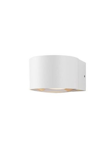 Aplique de pared exterior LED ANIA, 1 o 2 Luces 6W 3000K 540lm/1080lm IP65, blanco texturado