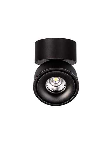 Plafon LED ajustável APEX Preto texturizado, COB LED 13W 3000K 891lm, CRI90 CL.II