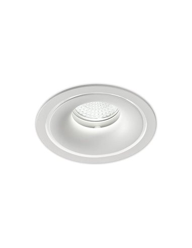 Downlight embutido APEX 105cmØ Branco Texturizado, LED GU10 8W, CL.II