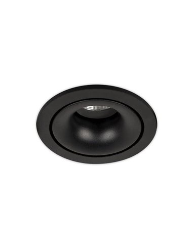 Downlight Empotrable APEX 105cmØ  Negro texturado, LED GU10 8W, CL.II