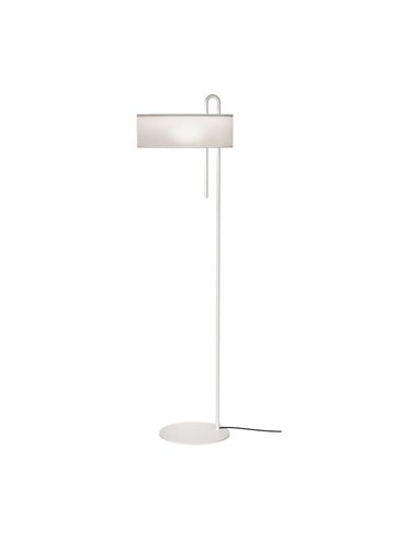 Lámpara de pie CLIP Blanco Texturado, LED E27 15W, CL.II