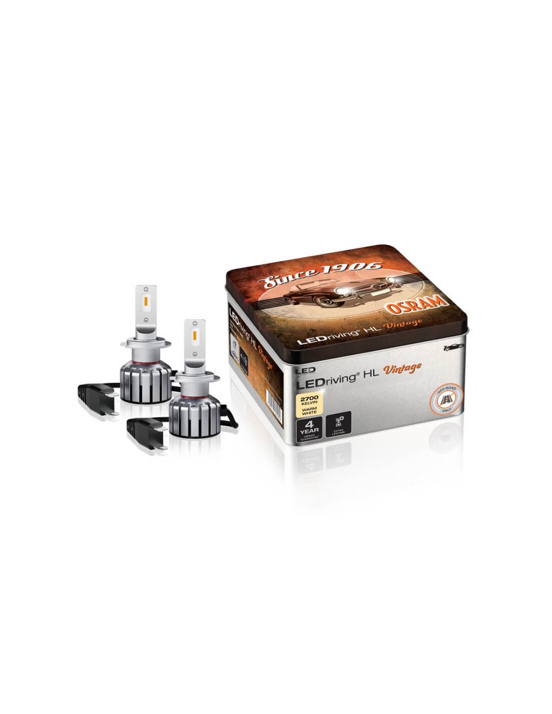 Lâmpadas LED H7 H18 12V LedDriving HL Bright Osram