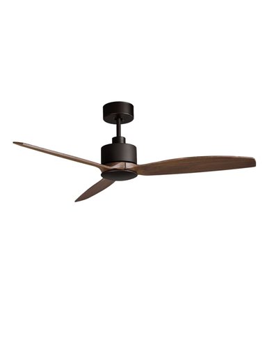 Ventilador de teto Garbin Black/Walnut, 30W DC MOTOR, CL.I, controle remoto