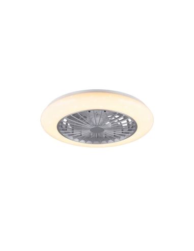 Ventilador techo regulable LED STRALSUND Titanio 3 velocidades| LeonLeds