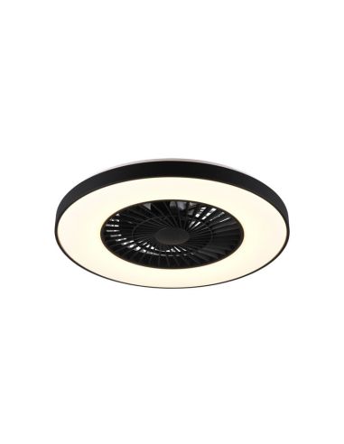 HALMSTADT ventilateur de plafond avec lumière LED dimmable | LéonLeds