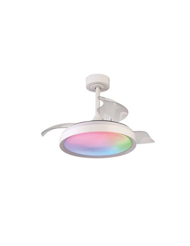 Raimbow SIBERIA MINI Lampe LED RGB 40W Ventilateur 28W Blanc 2700K-5000K, 2500 Lm Ø43cm