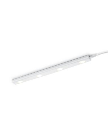 Aplique pared LED/ Regleta bajo mueble cocina con cable ARAGON 4 luces 55cm| LeonLeds