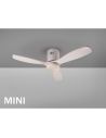 SIROCO MINI: Ventilador banco con aspas madera blancas, 329361D