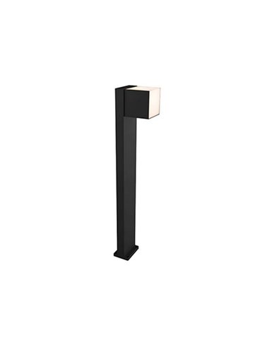 Baliza exterior LED CUBA 75cm de altura 1 cabezal 12,2W 1200Lm 3000K antracita/negro mate con y sin enchufe lateral