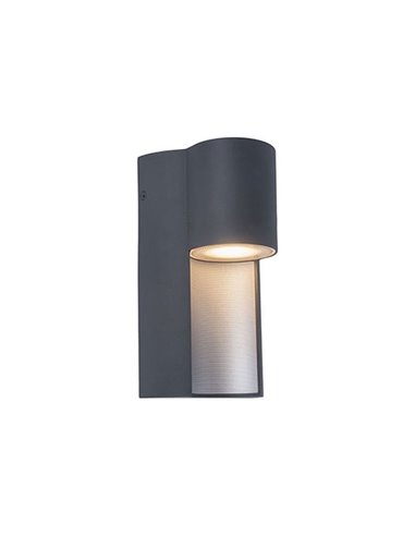 Applique GU10 avec ampoule invisible, pour extérieur URBAN cylindrique anthracite