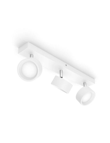 Barrette de 3 spots de plafond LED Tête orientable 3x5,5W | LéonLeds