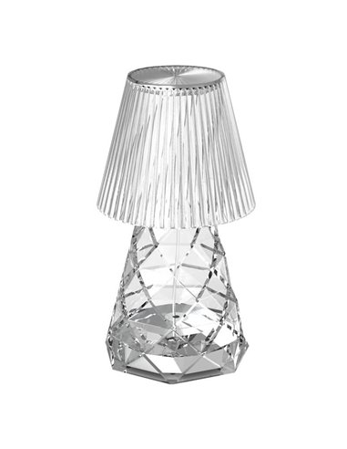 Lampe de table à piles effet verre LOLA 12 LUX