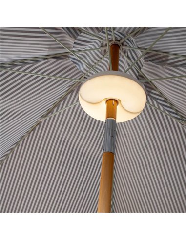 Lâmpada magnética guarda-chuva redonda LIMA com bateria Dimable + RGB