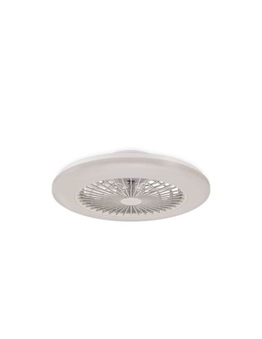 Plafón Ventilador LED de techo AMIGO blanco motor DC 25+60W  | LeonLeds