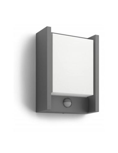 Aplique exterior LED ARBOUR sensor movimiento IP44 4000K | LeonLeds