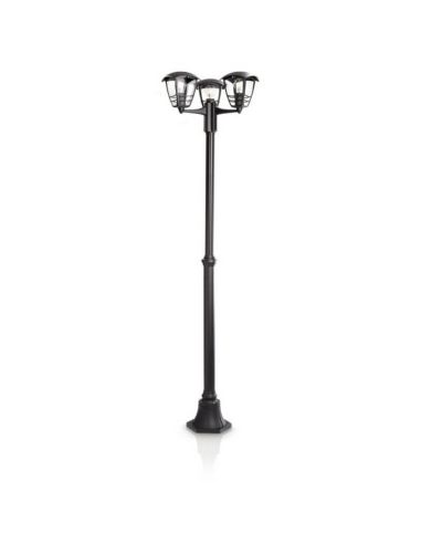 Lampadaire extérieur LED noir Classic CREEK 184cm IP44 MyGarden | LéonLeds