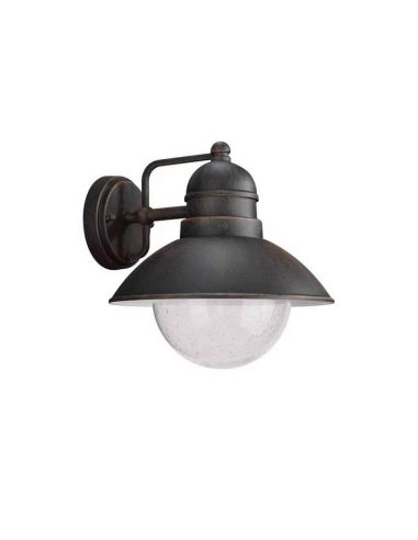 Applique murale d'extérieur vintage DAMAS couleur bronze 1x60W IP44 | LéonLeds