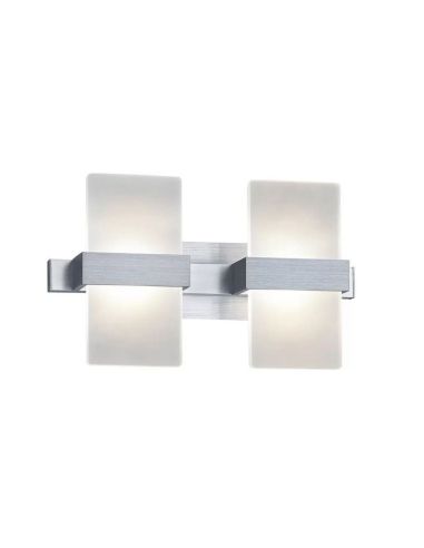 Aplique de pared LED metálico PLATON incl.2x4,3W LED IP20 | LeonLeds