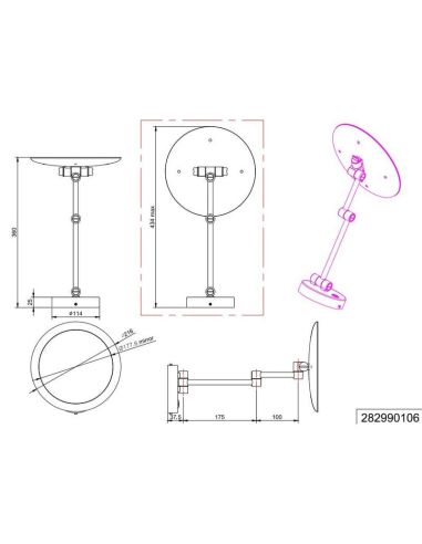 Luz de espelho de casa de banho LED SPLASH LED/12W/230V IP44