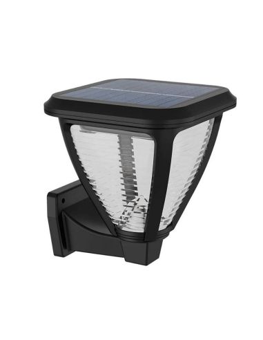 Arandela solar para exterior sem cabos VAPORA LED Ultra Efficient Solar | LeonLeds