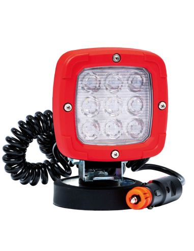 Faro LED potente de largo alcance con base magnética y 3 metros de cable en espiral 4100Lm FT-361 MAG M30 Óptica de Trabajo