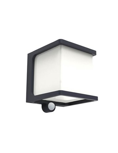 Applique murale LED solaire carrée DOBLO anthracite 7,5W et 12W anthracite 4000K