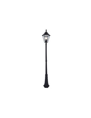 Lampadaire classique LONDON avec 3 ampoules à filament E12 incluses noir mat