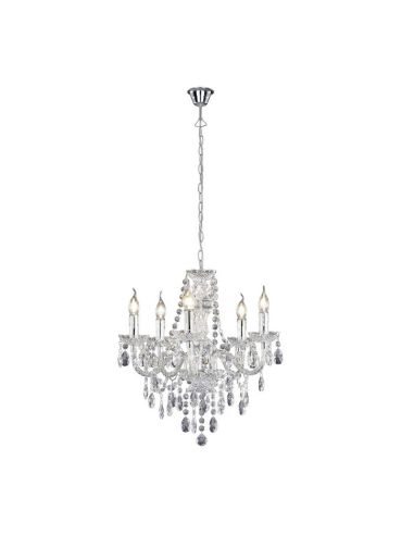 LÜSTER Lustre Classique 5 Lumières Pendentifs Décoratifs | LéonLeds