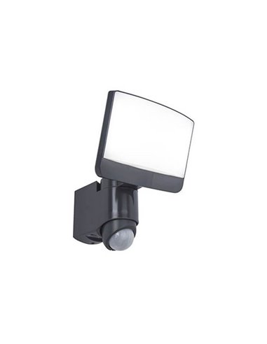 Potente projetor LED com cabeça ajustável SUNSHINE com sensor de movimento PIR antracite 5000K 12,5W/15,4W