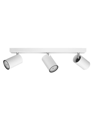 Regleta 3 luces KOSIPO Blanco Techo o Pared IP20 | LeonLeds