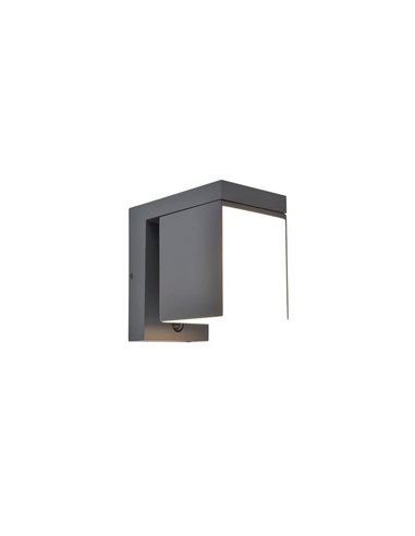 Applique LED avec panneau solaire PRIMA et détecteur de mouvement, couleur anthracite 9,5W 3000K