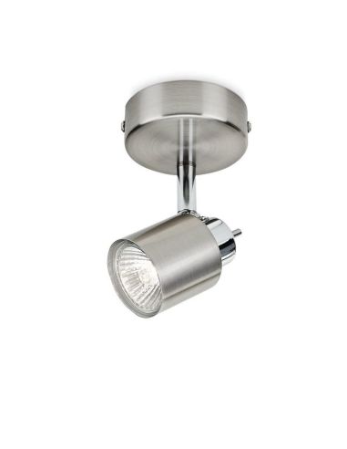 Foco Orientable 1 luz MERANTI Color Níquel IP20 | LeonLeds