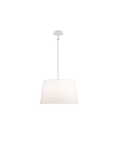 Lámpara de techo Colgante STILO con pantalla Blanco Texturado, Ø 42/62 cm LED E27 15W